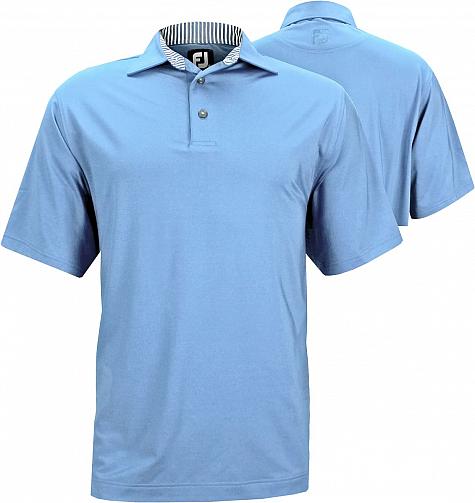 FootJoy ProDry Lisle Solid Golf Shirts with Self Fabric Collar