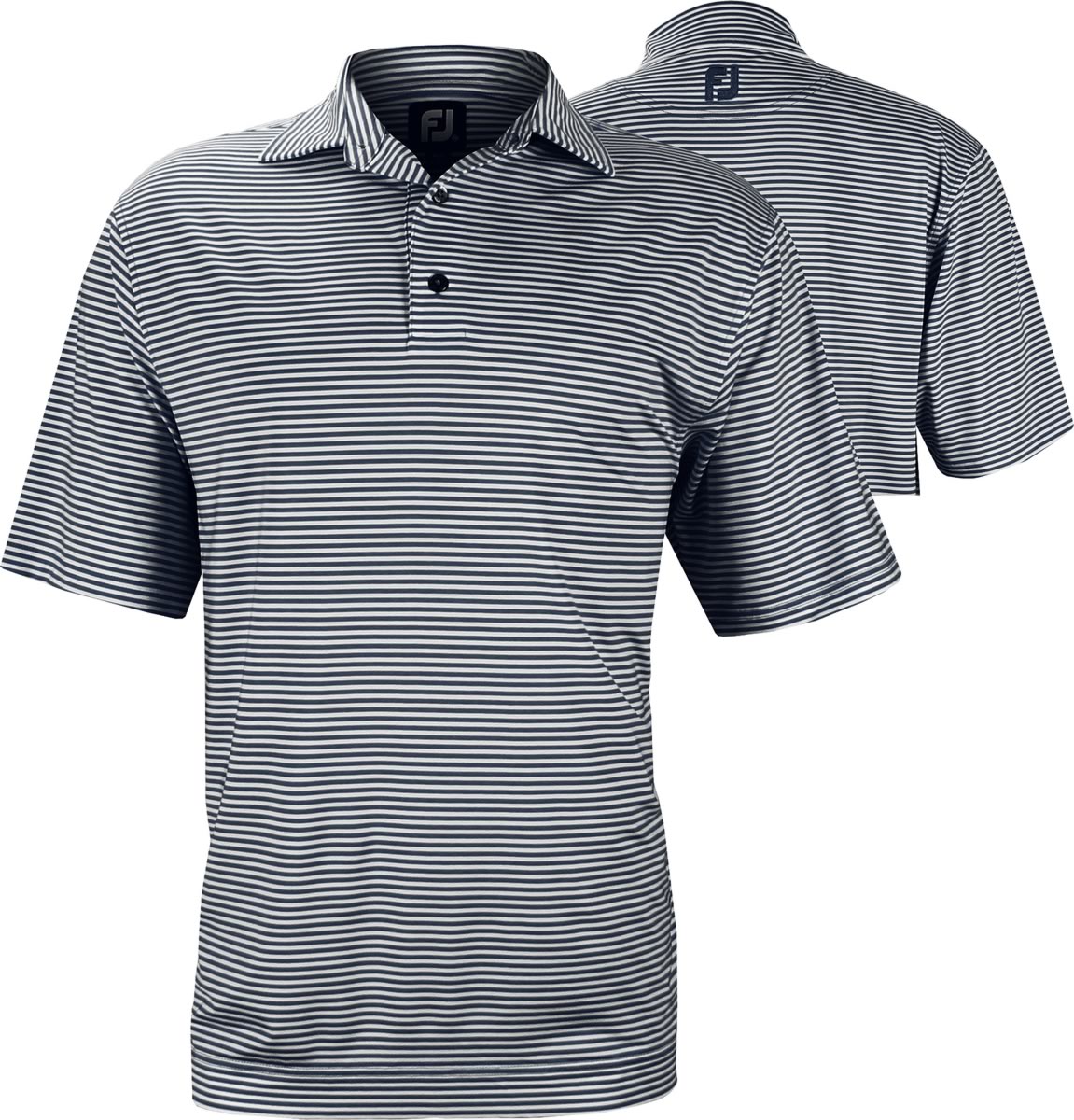 FootJoy ProDry Lisle Feeder Stripe Golf Shirts with Self Collar in ...
