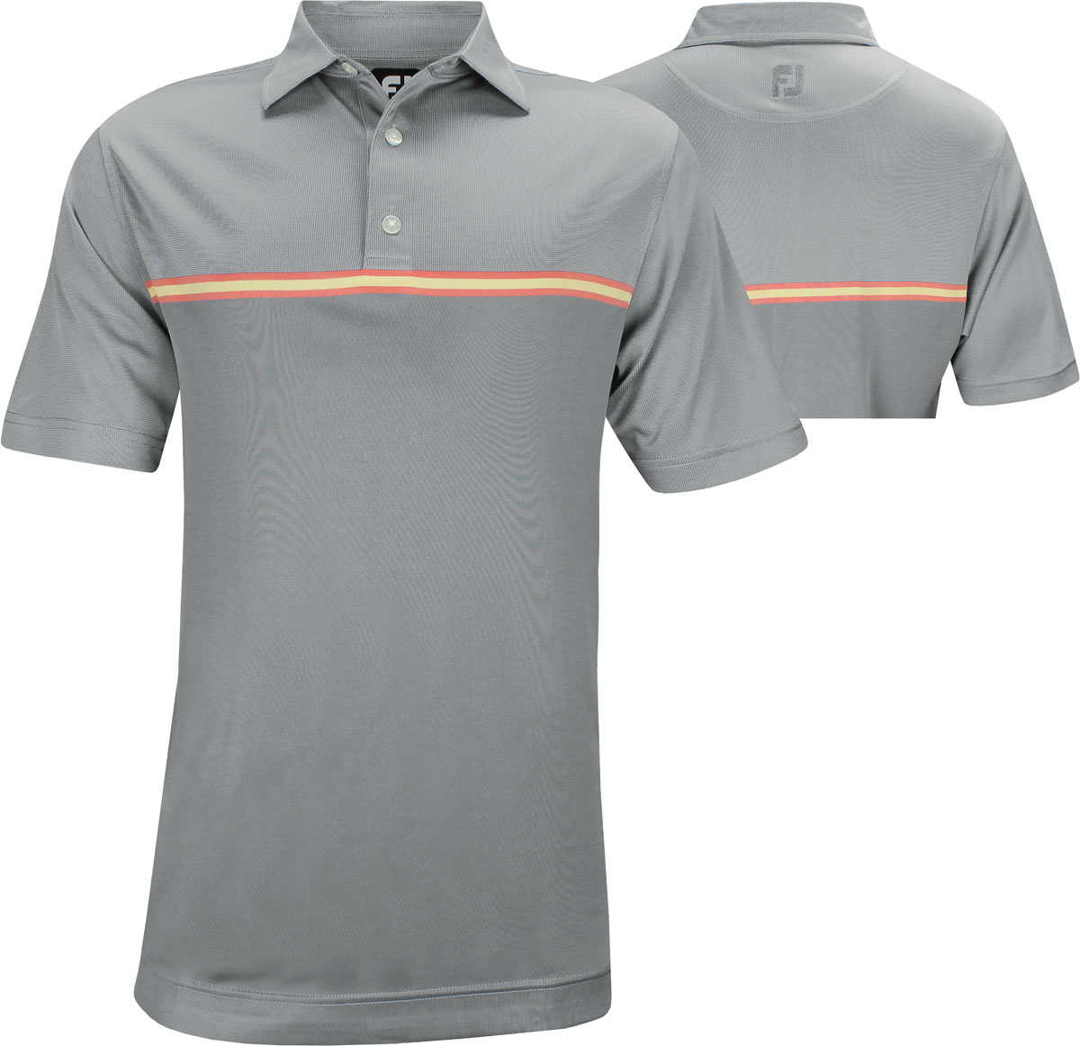 FootJoy ProDry Lisle Jacquard Top Color Block Golf Shirts