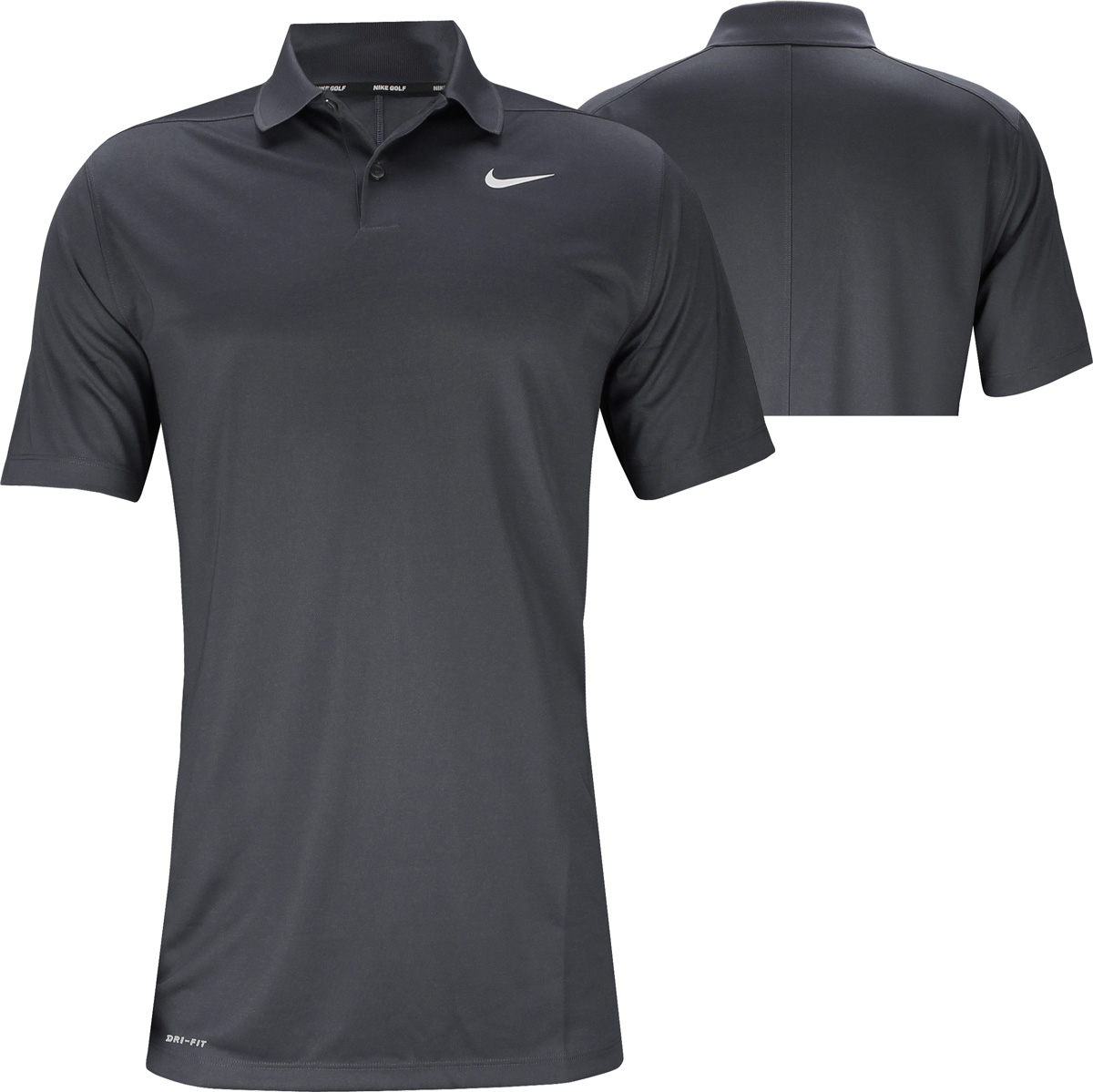 white nike golf shirt