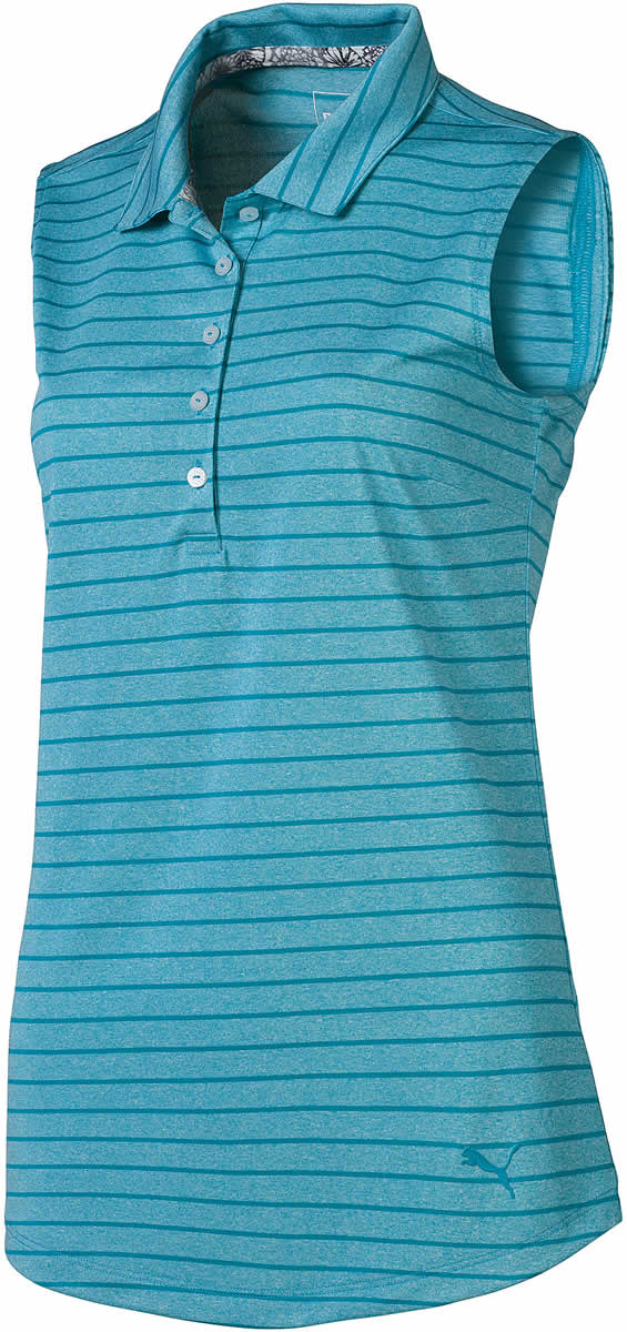 Puma Women's Rotation Stripe Sleeveless Golf Shirts